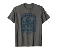 William de Wallace, Gardien de l'Écosse, Castle Navy Print T-Shirt