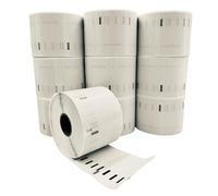 William Hunter Lot de 10 rouleaux d'étiquettes autocollantes 57 mm x 32 mm compatibles avec les modèles Dymo 450 4XL, 1000 étiquettes par rouleau (ne convient pas aux modèles 550 ou 5XL)