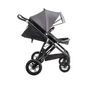 WILLIAM KENT 1733 Poussette Dragon maniable et robuste | dès 6 mois et jusqu'à 4 ans | roues anti-crevaisons | pliage compact | assise modulable | canopy extensible XXL | panier de rangement