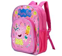 William Lamb Peppa Pig 02919 Sac à dos d'école/de voyage pour enfants avec poche latérale en maille et poche avant zippée, multicolore, 36,7 cm (H), 26 cm (l) et 13 cm (D), multicolore, 36.7cm