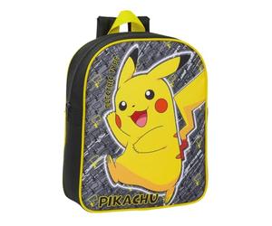 William Lamb Sac à dos Pokémon Pikachu Electric Type Noir Casual Sac à dos - Taille 31 cm (H) x 25 cm (l) x 9 cm (P) Accessoires de jeu vidéo, Noir, taille unique