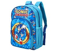 William Lamb Sonic the Hedgehog Sac à dos pour enfant avec poche latérale en maille et poche avant zippée, multicolore, 36,7 cm (hauteur), 26 cm (largeur), 13 cm (profondeur) (02941), multicolore