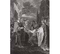 William le premier recevant la couronne d'Angleterre. Après une impression de George Noble à partir d'une peinture de Benjamin West initialement présentée dans la galerie historique de Robert Bowyer