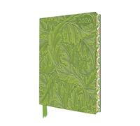 William Morris Acanthus 2026 Artisan Art Vegan Leather Diary Planner - Page to View With Notes