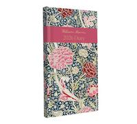William Morris Agenda semainier 2026 fin avec couverture rigide et couverture de coquelicot rose et craie, semainier avec notes