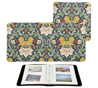 William Morris Album photo autocollant Motif lion et fraise Rouge 15 x 20 cm