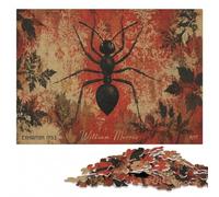 William Morris Ant Floral Puzzle en Bois 500 pièces | Cadeau pour amateur de puzzle: progression pièce après pièce avec un objectif clair le w nd.