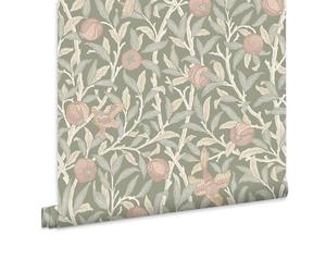 William Morris At Home Bird & Pomegranate Rose Garden Papier peint intissé 10 m x 52 cm | Facile à installer et à enlever 1005 x 52 cm