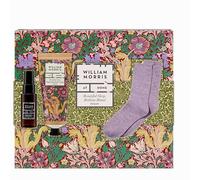 William Morris At Home Crème corporelle au magnésium 100 ml, brume d'oreiller 30 ml, chaussettes de lit, huile d'amande, lavande, taille voyage, végétalien et sans cruauté envers les animaux, cadeau