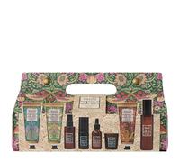 William Morris At Home Lot de 3 crèmes pour les mains, baume de récupération, gel douche et brume d'ambiance 100 ml, brume pour cheveux et oreiller 35 ml, 50 ml, huile corporelle 30 ml, bougie 30 g