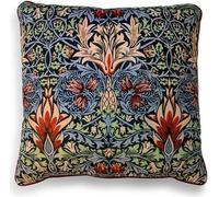 William Morris - Coussin en peluche "Tête de serpent" PM8523 (40 cm x 40 cm) (Coloré)