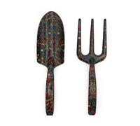 William Morris Ensemble d'outils de Jardinage - Fourchette et truelle avec imprimé Blackthorn - Cadeau de Jardinage élégant - Conçu au Royaume-Uni