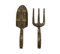 William Morris Ensemble d'outils de Jardinage - Fourchette et truelle avec imprimé tête de Serpent - Cadeau de Jardinage élégant - Conçu au Royaume-Uni