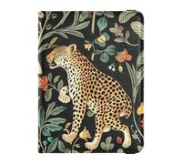 William Morris Étui de passeport en cuir avec motif léopard pour documents de voyage pour homme étanche, Motif léopard William Morris, 1 size