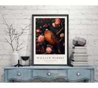 William Morris Faisan, impression d'oiseau, impression d'exposition William Morris, poster William Morris, art mural, art textile, affiche vintage (308c) A2