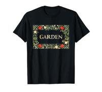 William Morris Garden - Devise Florale et Cadre T-Shirt Graphique avec Valeur