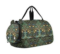 William Morris Green Life Tree Sac de sport multifonction avec compartiment à chaussures pour voyage, natation, danse, ballet bolsos deportivos para mujer