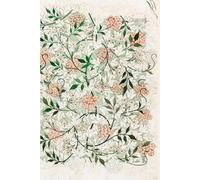 William Morris Jasmine Planner Undated Planner Weekly and Monthly: Minimalist Calendar Organizers, goal, to do list