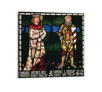 William Morris - King Arthur et Sir Lancelot 1862 - Impression sur toile - Affiches d'art pour la décoration d'intérieur moderne 1