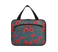William Morris Kit de rasage à suspendre avec crochet Motif coquelicot Rouge, William Morris Coquelicot rouge d'Alabia, L, Décontracté