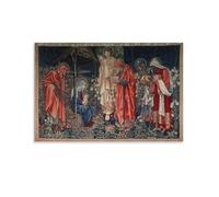 William Morris - Ladoration Des Mages - Poster d'œuvres d'art cool - Impressions sur toile à suspendre - Affiches à suspendre 20,3 x 30,5 cm (20 x 76,2 cm)