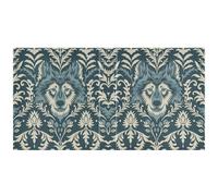 William Morris Lot de 200 classeurs à trois anneaux avec porte-bloc Motif loup Bleu sarcelle 3,8 cm