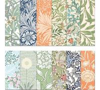 William Morris Lot de 24 feuilles de papier double face pour scrapbooking Motif floral vintage William Morris 30,5 x 30,5 cm