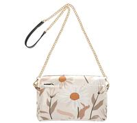 William Morris - Petit sac à bandoulière Kakhi style marguerite pour femme, en cuir végétalien, sac à bandoulière imperméable