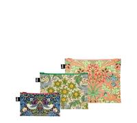 William Morris - Poches zippées recy s, Vert/Orange/Bleu, Mallette cosmétique