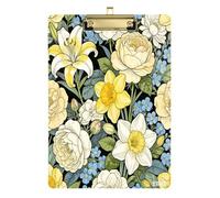 William Morris Porte-bloc de poche pour infirmière avec trou standard pour entraîneurs de softball, porte-bloc pour enseignant, taille 9 x 12,5 cm, tabla para escribir avec clip doré
