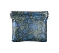 William Morris Porte-monnaie en cuir avec motif floral indigo pour homme et femme