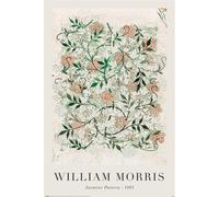 William Morris - Poster "Jasmine In Progress", Maxi PM8760 (91,5 cm x 61 cm) (Blanc/Vert)