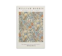 William Morris Réplique de peintures à l'huile - Lys doré (1899) - Impression sur toile - Décoration murale pour salon, chambre à coucher (20 x 30 cm)