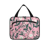 William Morris Style Brunch Peach Trousse à cosmétiques de voyage à suspendre avec crochet, trousse de maquillage multifonction étanche pour homme, William Morris Style Brunch Pêche, M, Décontracté