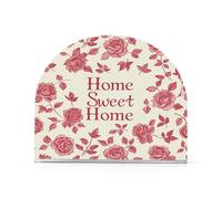 William Morris Style Home Sweet Home Lot de 2 porte-serviettes en acrylique pour pique-nique, bar rustique, autoportant, décoration d'intérieur pour pique-nique, bar rustique