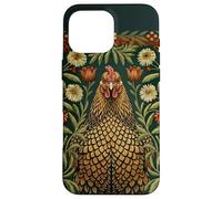 William Morris Style Poule Botanique Poule Coque pour iPhone 16 Pro Max