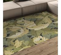 William Morris Tapis 120x150 d Espace carpette lavables Acanthus Vintage Feuilles de Feuille Descente lit botanique Salon Doux antidérapants Finis Anti déraps dépole pour Chambre Salle à