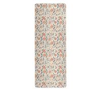 William Morris Tapis de yoga en vrac pour femme imprimé, caoutchouc naturel antidérapant, tapis de yoga tapete para ejercicio 180,3 x 66 cm