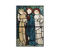 William Morris - Three Marys at The Sepulchre 1862 Poster sur toile pour salon - 40 x 60 cm