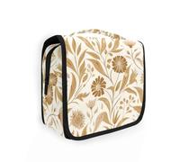 William Morris Trousse de maquillage avec crochet de suspension pour femme avec compartiments et poignée Motif floral