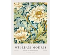 William Morris Wall Art Marigold peinture William Morris coloré floral impressions sur toile affiche d’exposition pour salle de bain décoration murale 16x24in non encadré