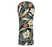 William Morris Wild Floral Couvre-club de golf avec étiquettes interchangeables pour clubs de golf Woods and Driver Fairway Hybrid
