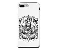 William of Wallace Guardian of Scotland Castle Impression Noire Coque pour iPhone 7 Plus/8 Plus