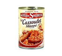 WILLIAM SAURIN - Cassoulet Traditionnel Réconfortant, Saveurs Authentiques Riche en Goût, Boîte 420g - Lot De 4