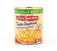 WILLIAM SAURIN - Gratin Dauphinois, Plat Cuisiné Savoureux, 850G - Lot De 4