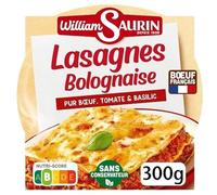 WILLIAM SAURIN Lasagnes à la bolognaise micro-ondes 300 g