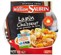 William Saurin L'Assiette Du Jour, lapin Chasseur & Ses Pommes de Terre 280 g - Lot de 4