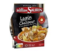 WILLIAM SAURIN - L'Assiette Lapin Chasseur Et Ses Pommes De Terre Micro-Ondable 280G - Lot De 4 - livraison offerte