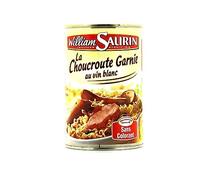 WILLIAM SAURIN - Plat Complet Choucroute Garnie Savoureuse et Authentique, Boîte 400g - Lot de 4