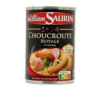 WILLIAM SAURIN - Plat Cuisiné Choucroute Au Riesling, Plat Individuel 400g - Lot De 4